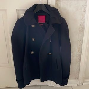 Pink Envelope black pea coat